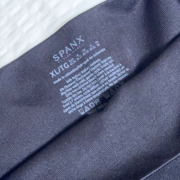 New with Tags SPANX Very Black Seamless Shape Leggings Womens Size XL - Picture 5 of 5